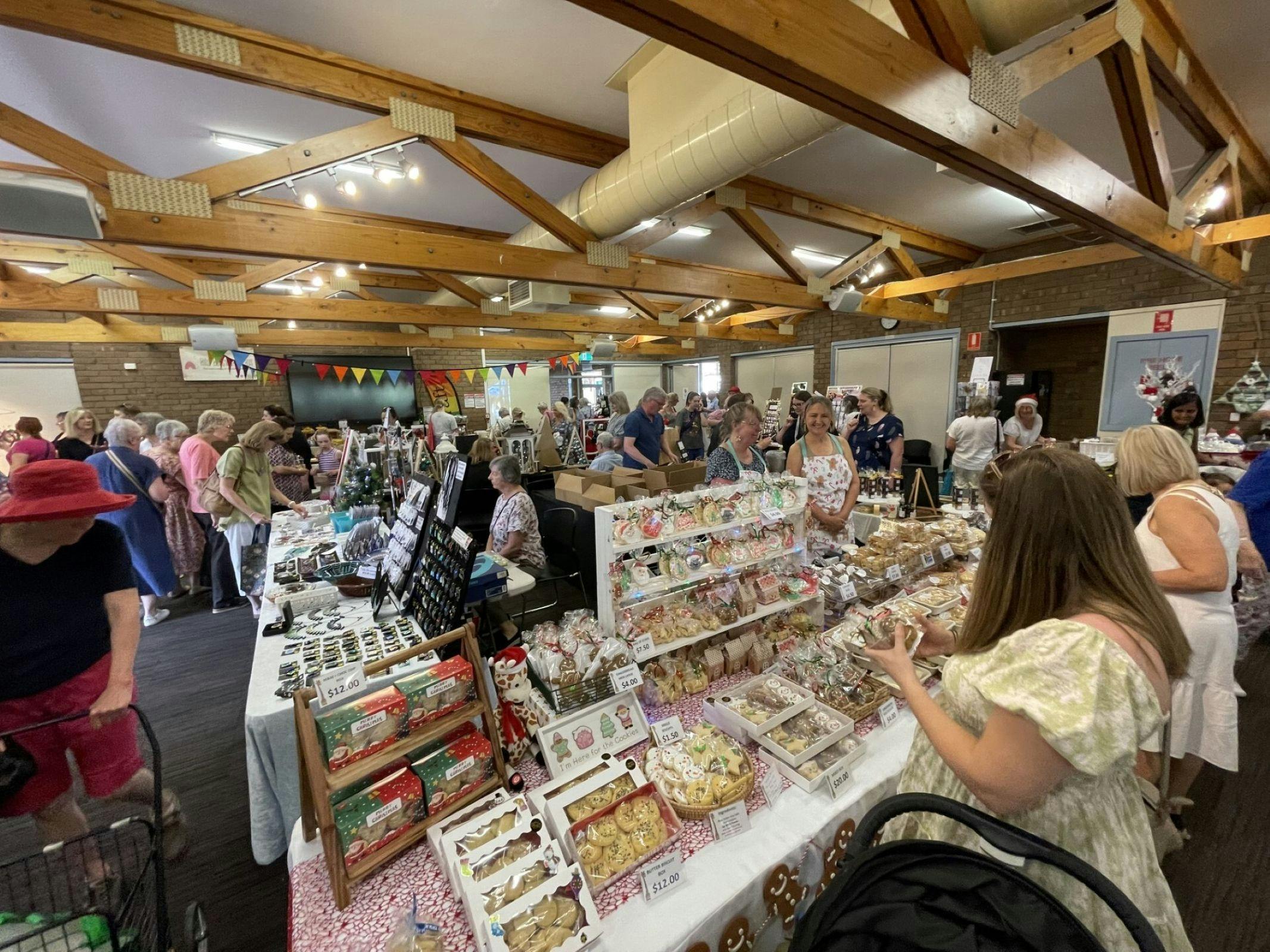 market stalls at the Fullarton Christmas Fair