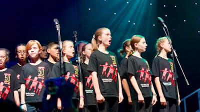 Junior choristers at Carols By Candlelight