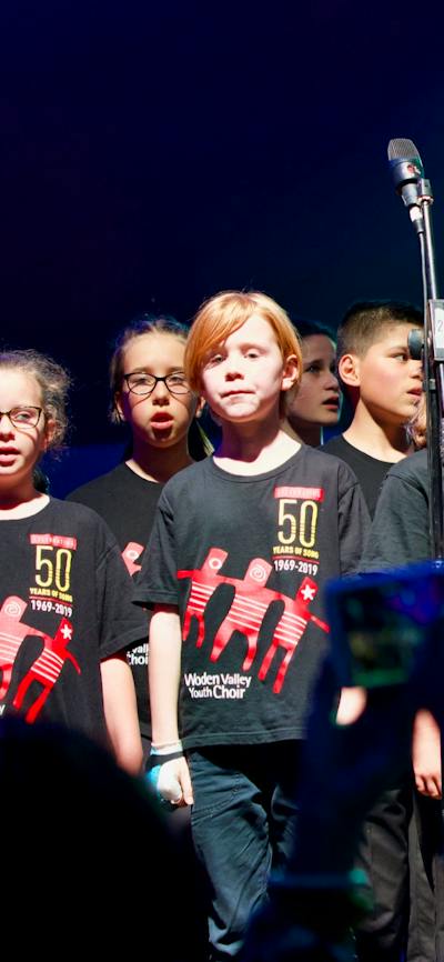 Junior choristers at Carols By Candlelight