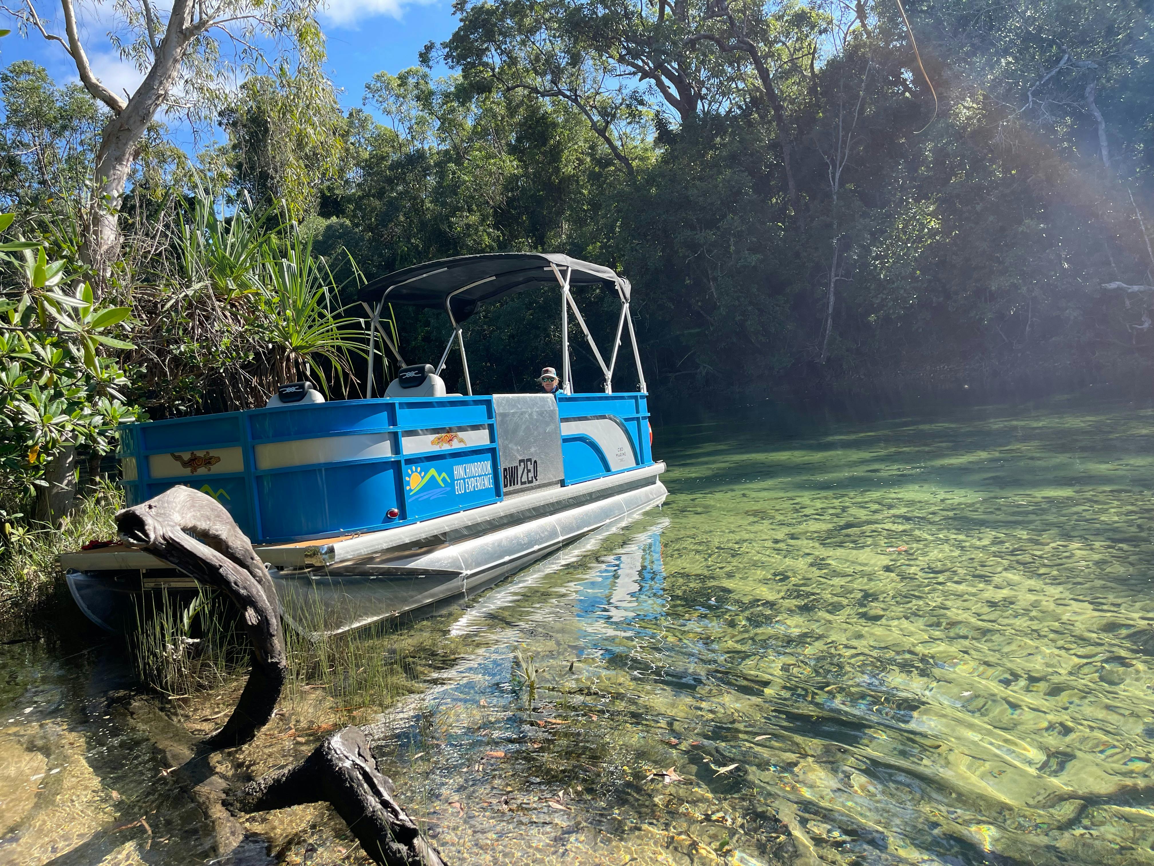 The cystal clear water of Deluge inlet on Hinchinbrook Island the largest creek on the island.
