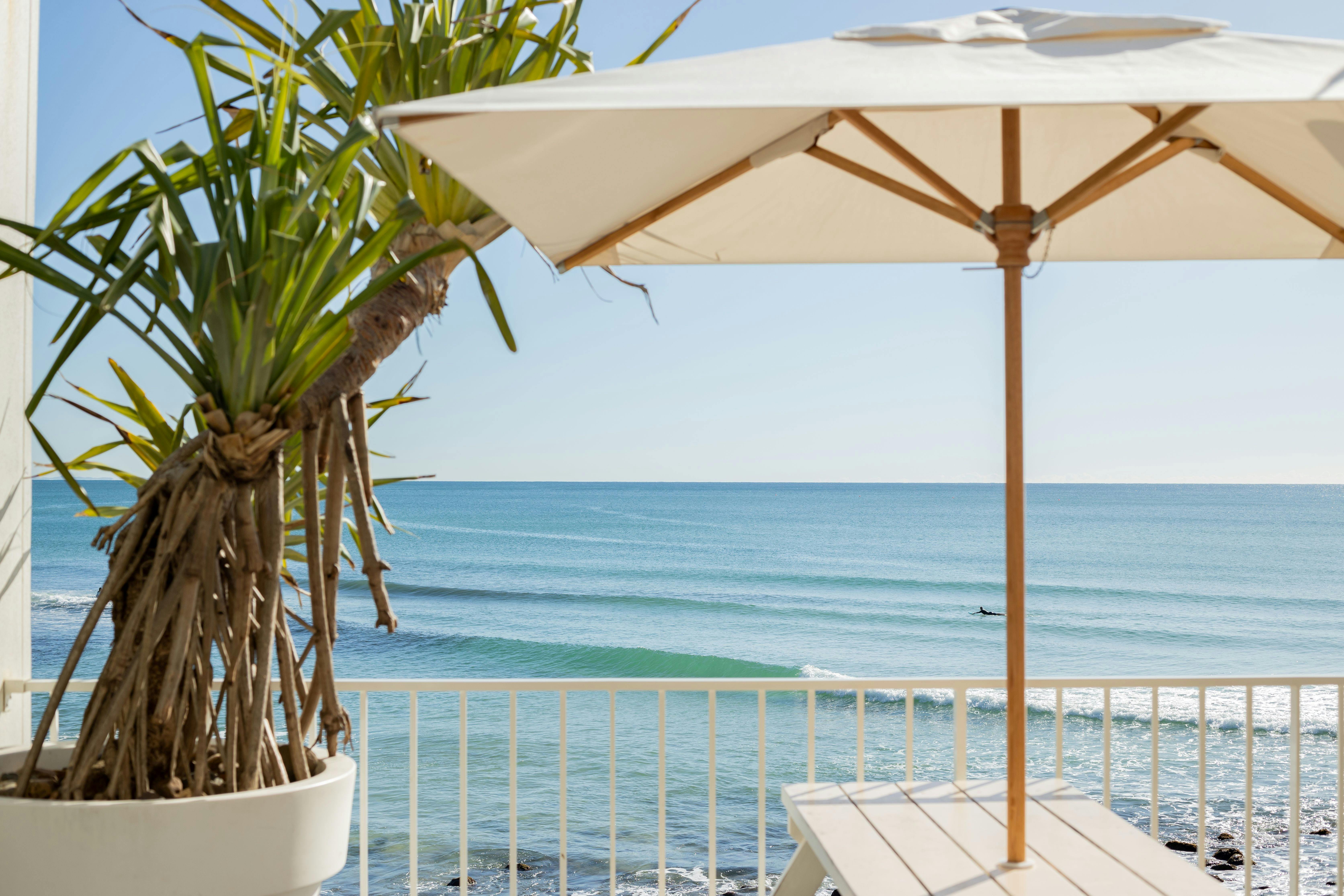 Views from the Beach Bar at Burleigh Pavilion.