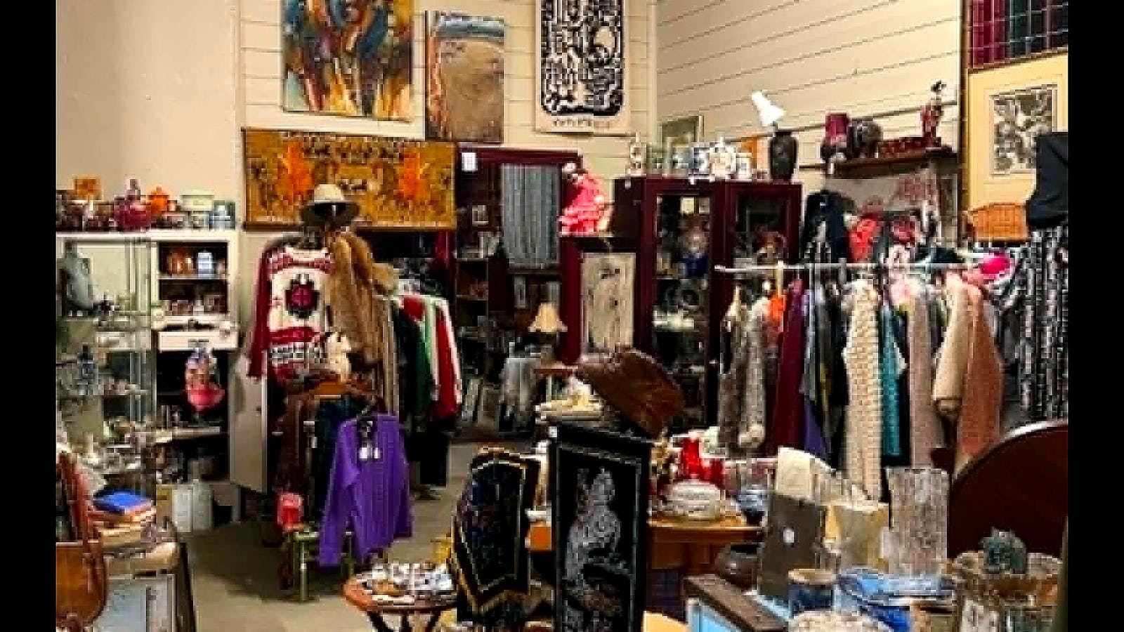 Vintage clothing, hats, textiles and wearable collectables from past decades