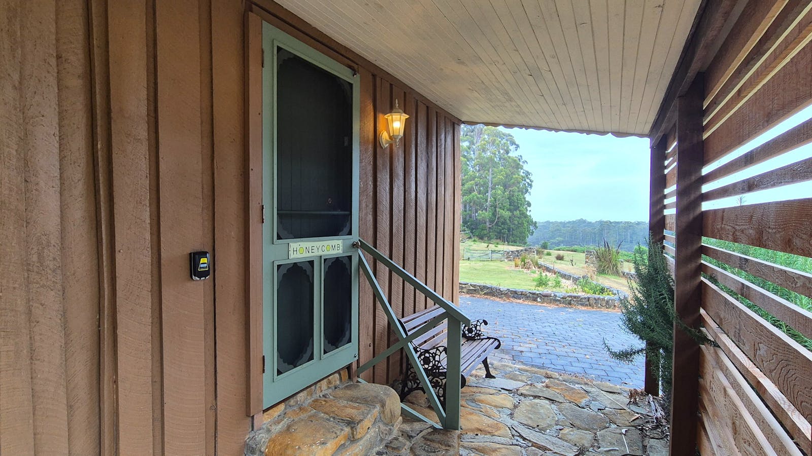Outdoor entrance & views