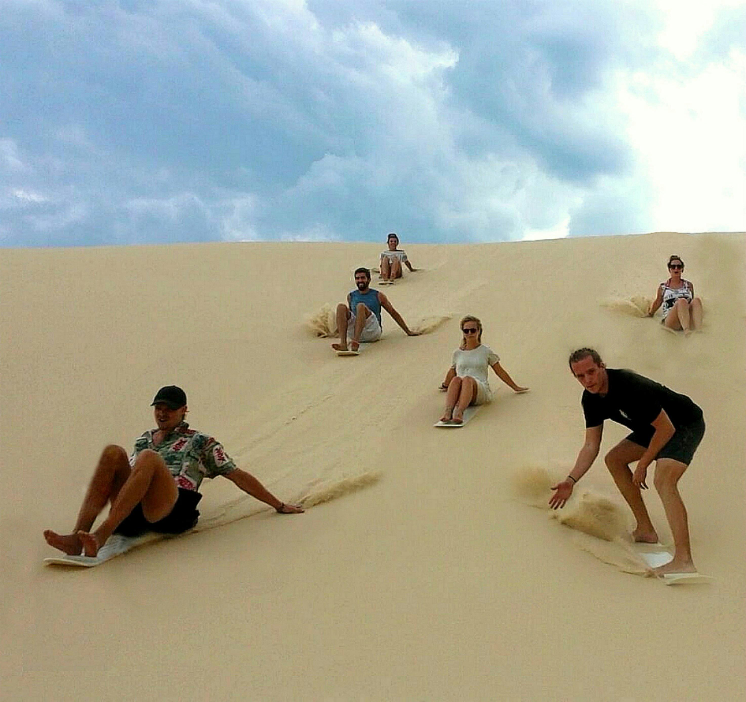 Sandboarding sandsurfing Anna bay Sand dunes port stephens