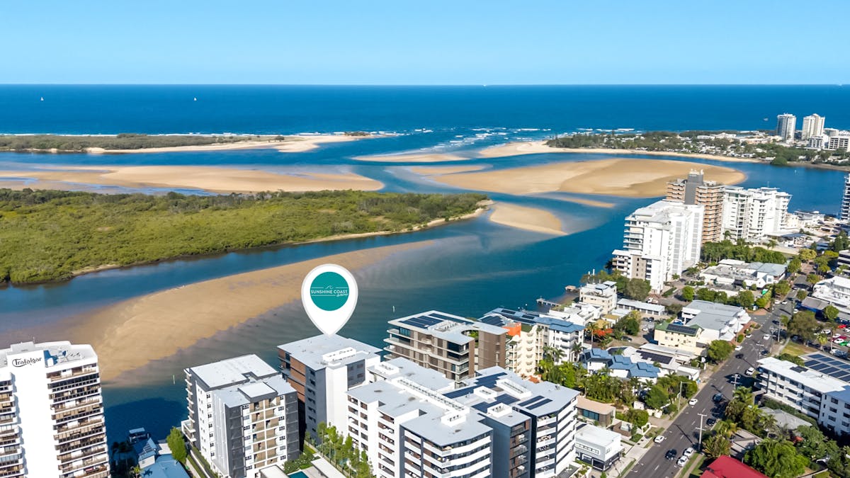 Aerial image of Avalon Resort on the Maroochy River Aerial image of Avalon Resort on the Maroochy River