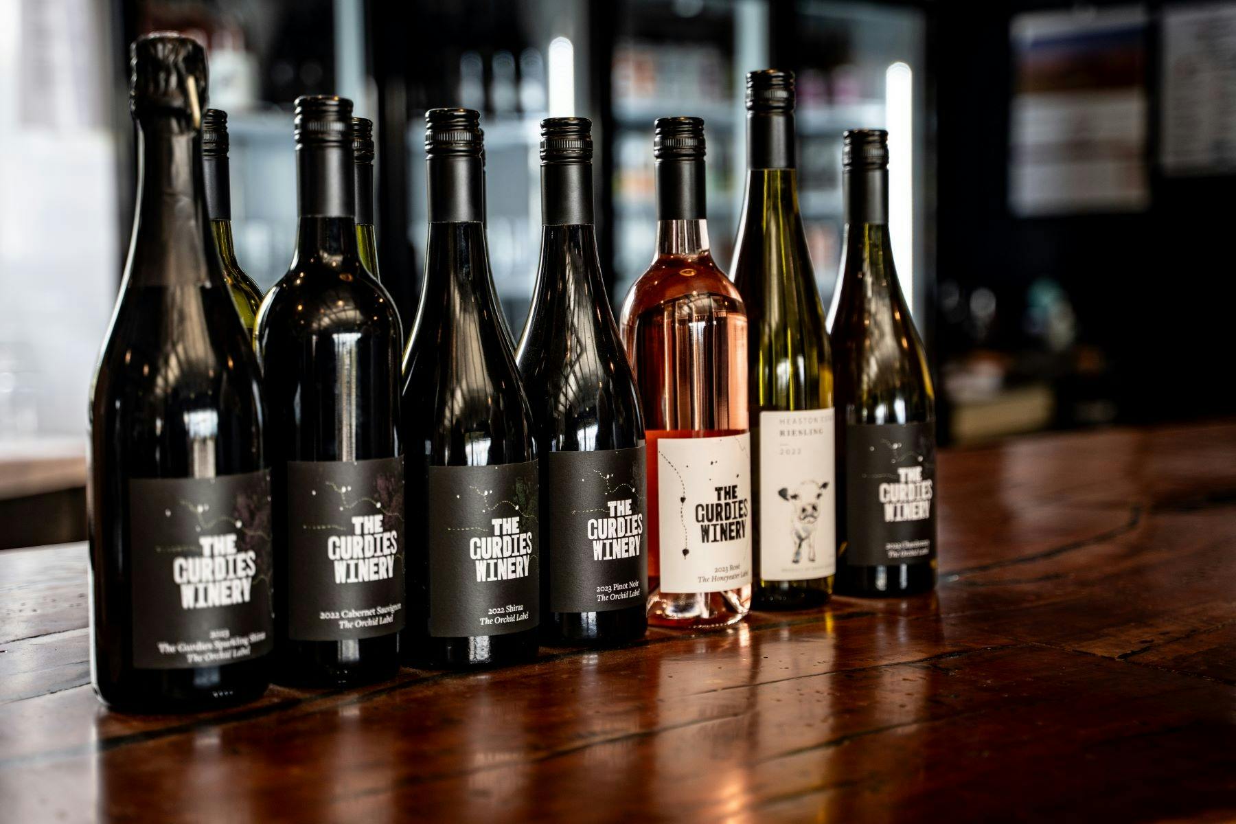 Wide range of home grown wines