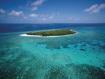 Aerial of coral cay. Aerial of coral cay.