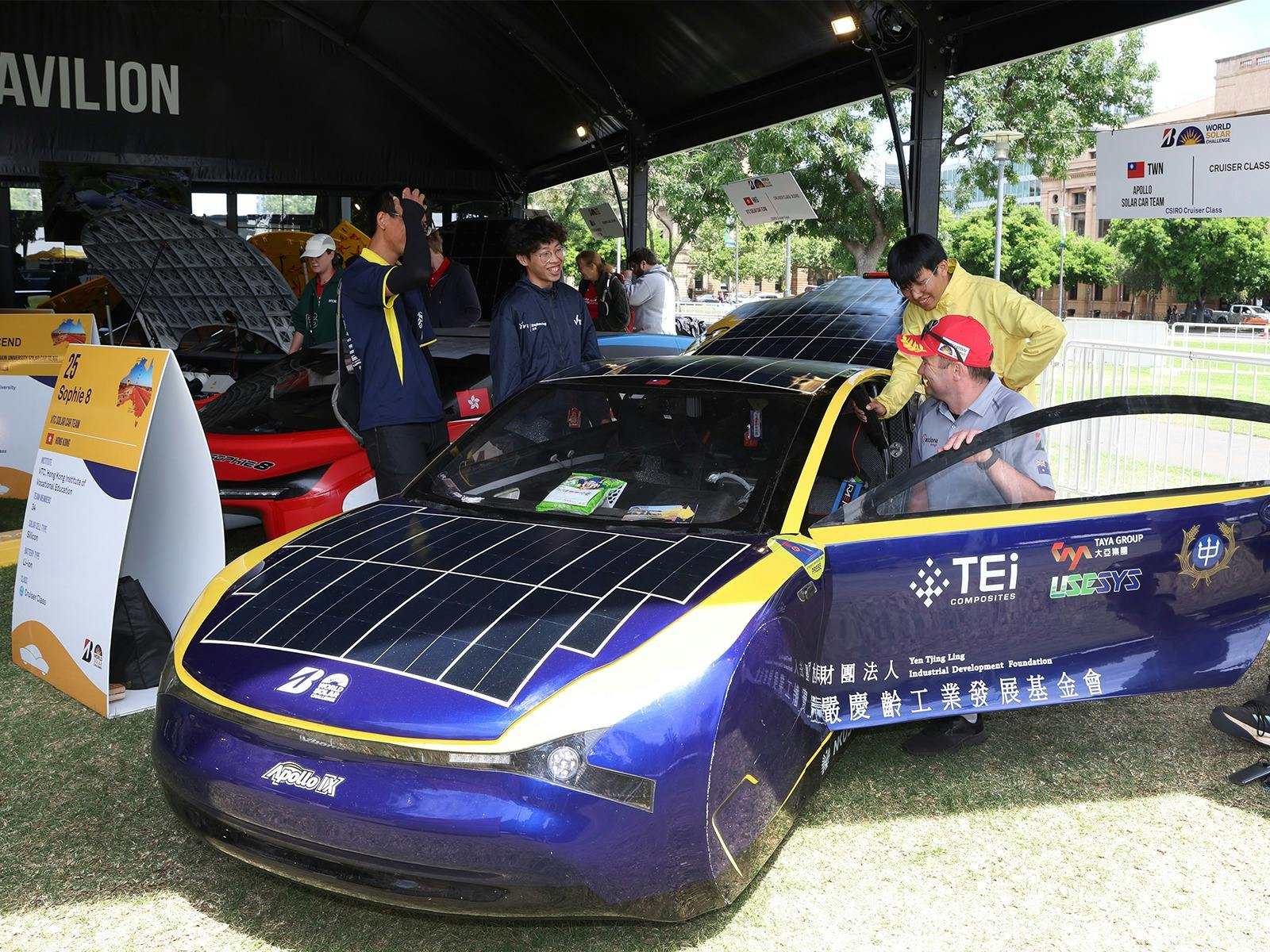 Solar Cars on Display