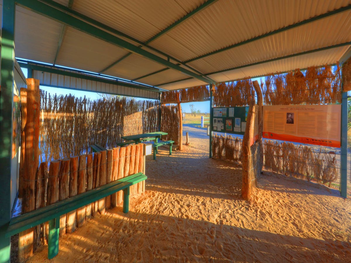 inside hut