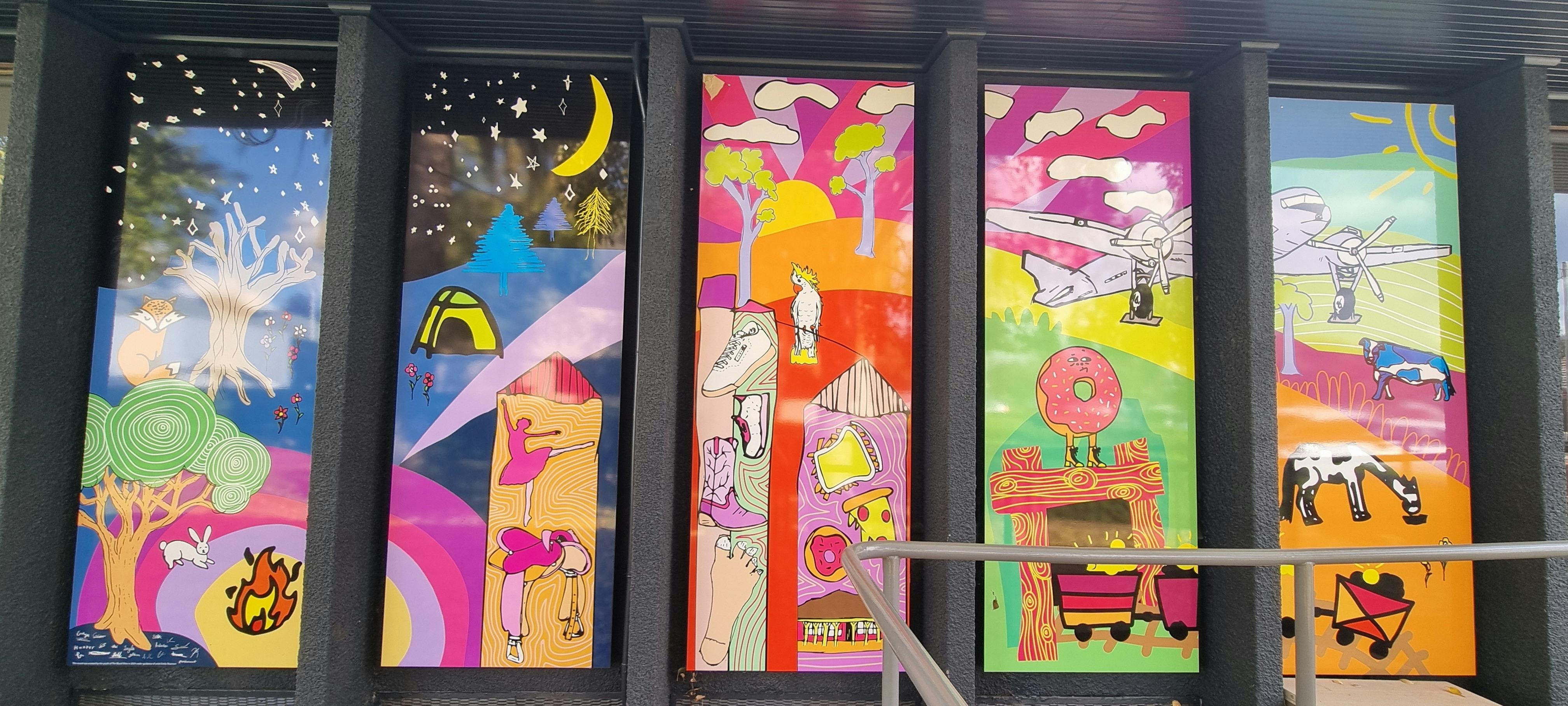 Murals on Youth Centre