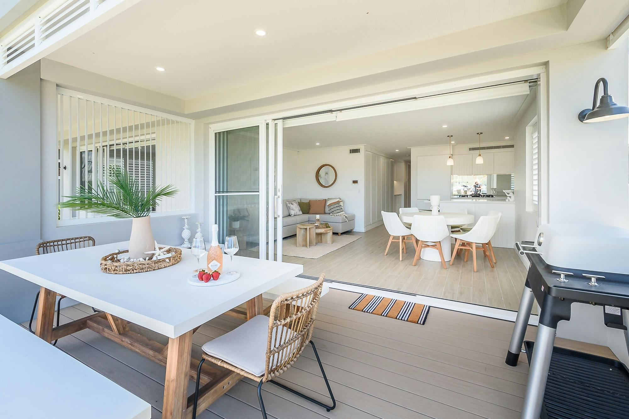 Deck with BBQ from lounge/ Dining area