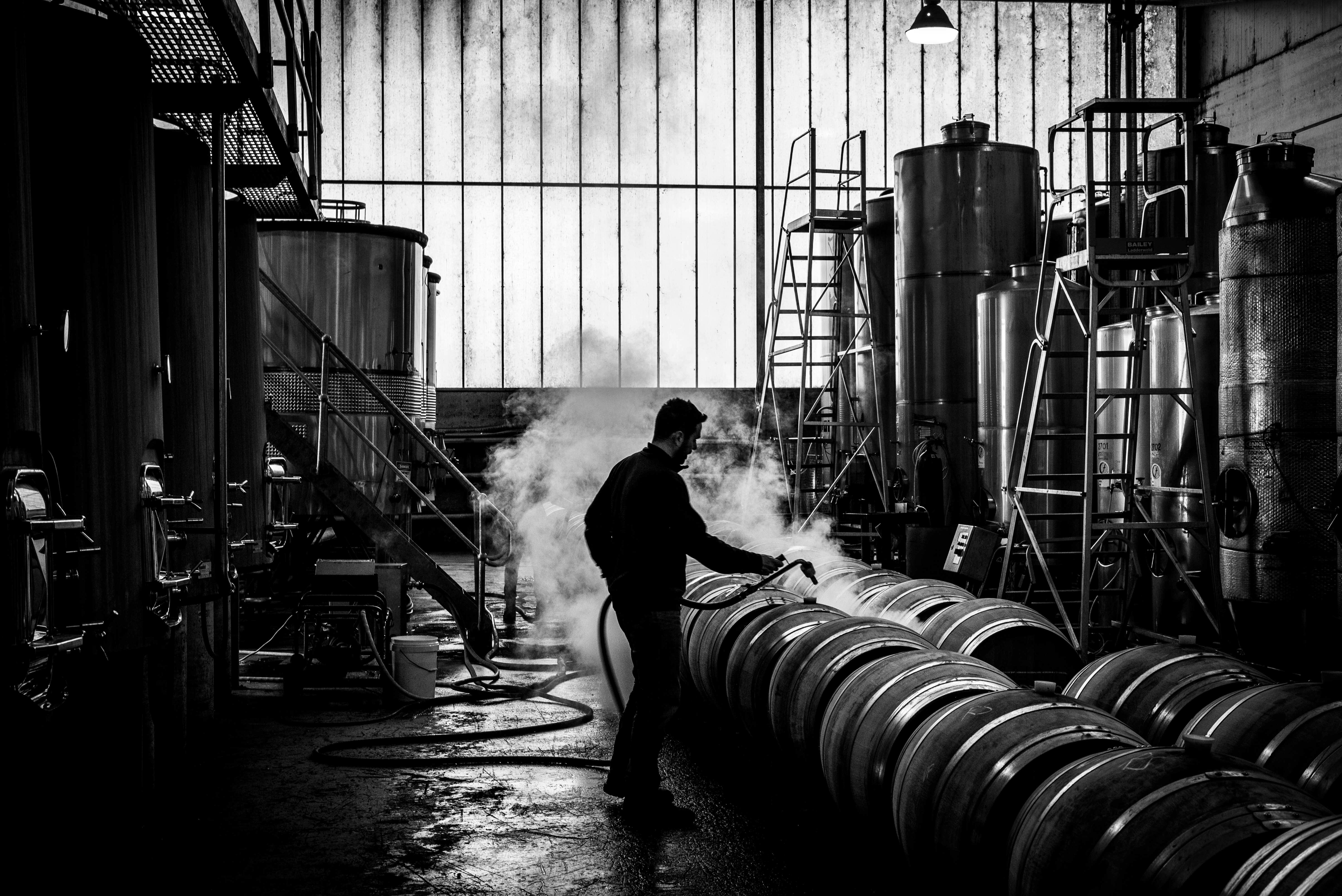 Barrel work at McHenry Vintners