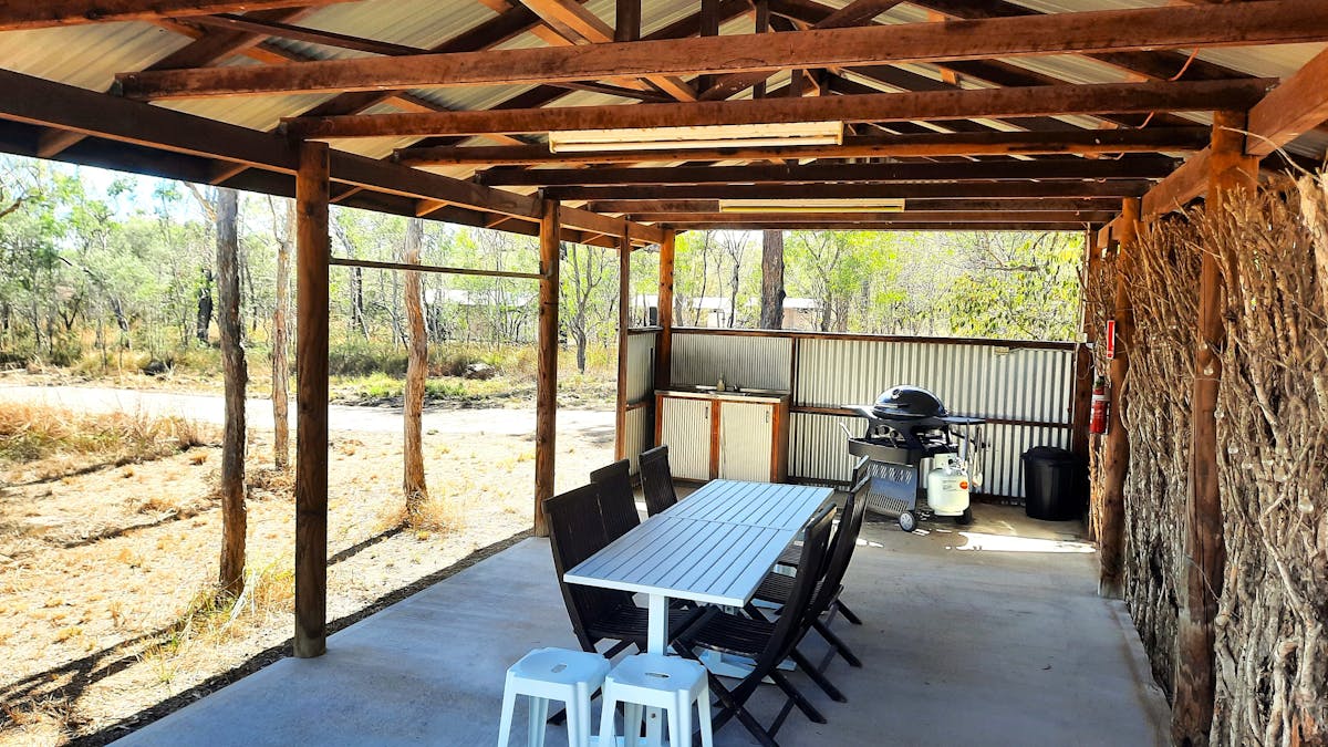BBQ area with beautiful outdoor seating