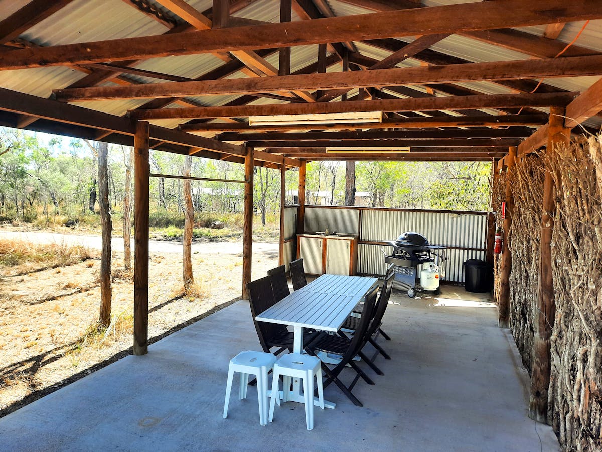 BBQ area with beautiful outdoor seating