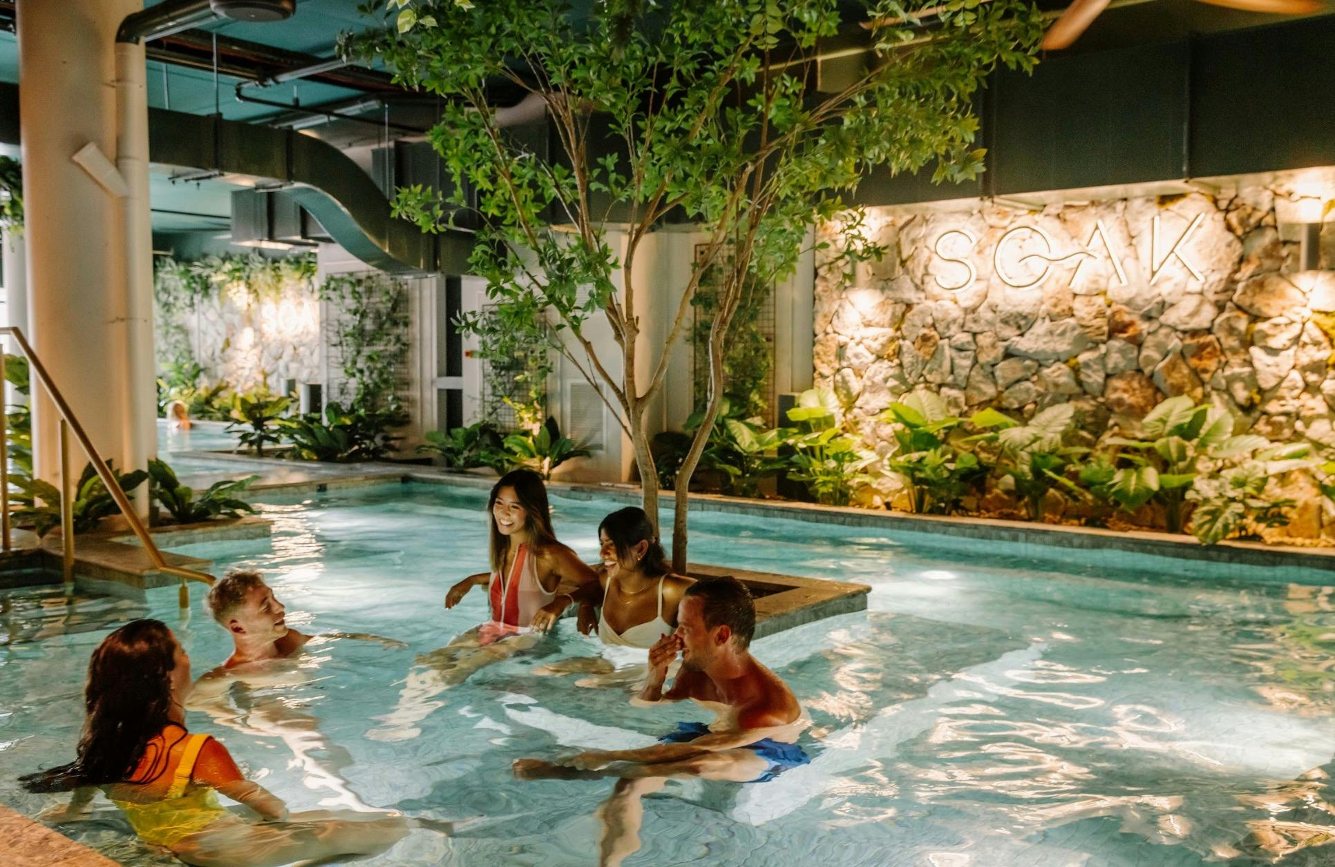 friendship group at soak