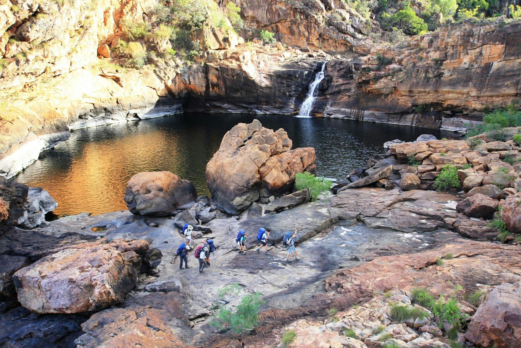 A waterfall on one of our hiking adventures in Northern Territory