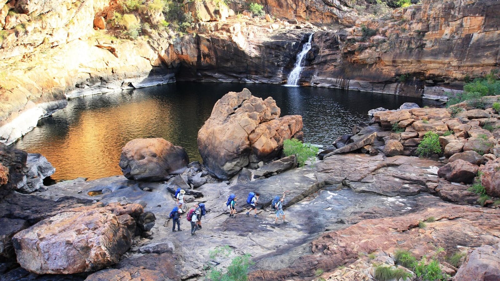A waterfall on one of our hiking adventures in Northern Territory