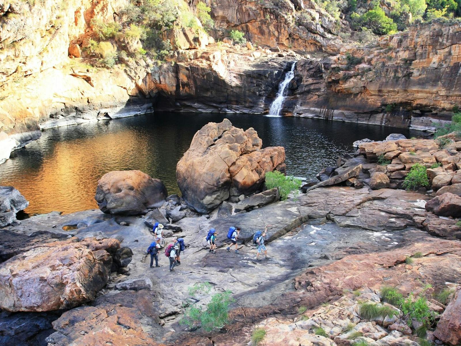 A waterfall on one of our hiking adventures in Northern Territory
