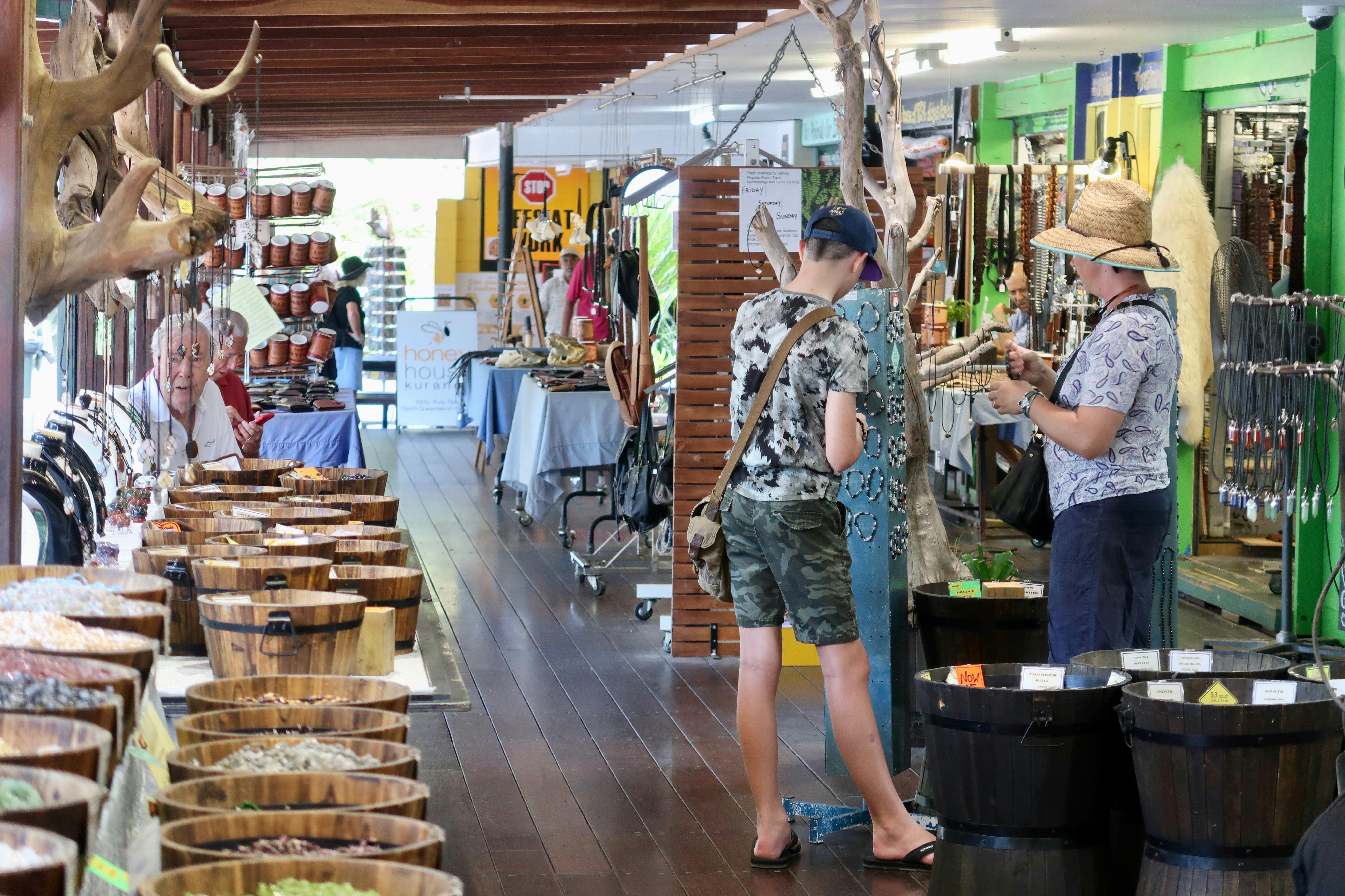 shopping in Kuranda