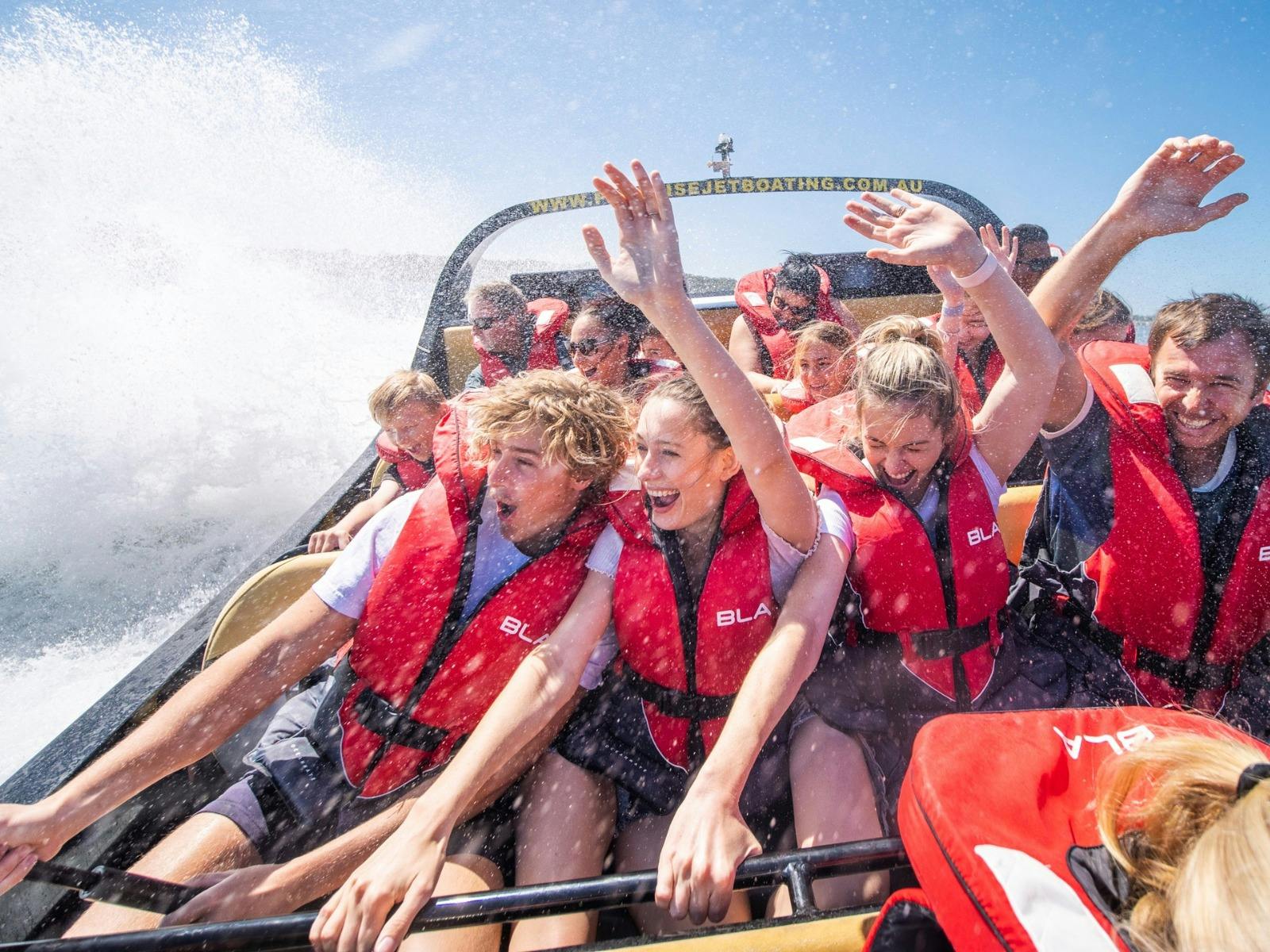Paradise Jet Boating customers on board