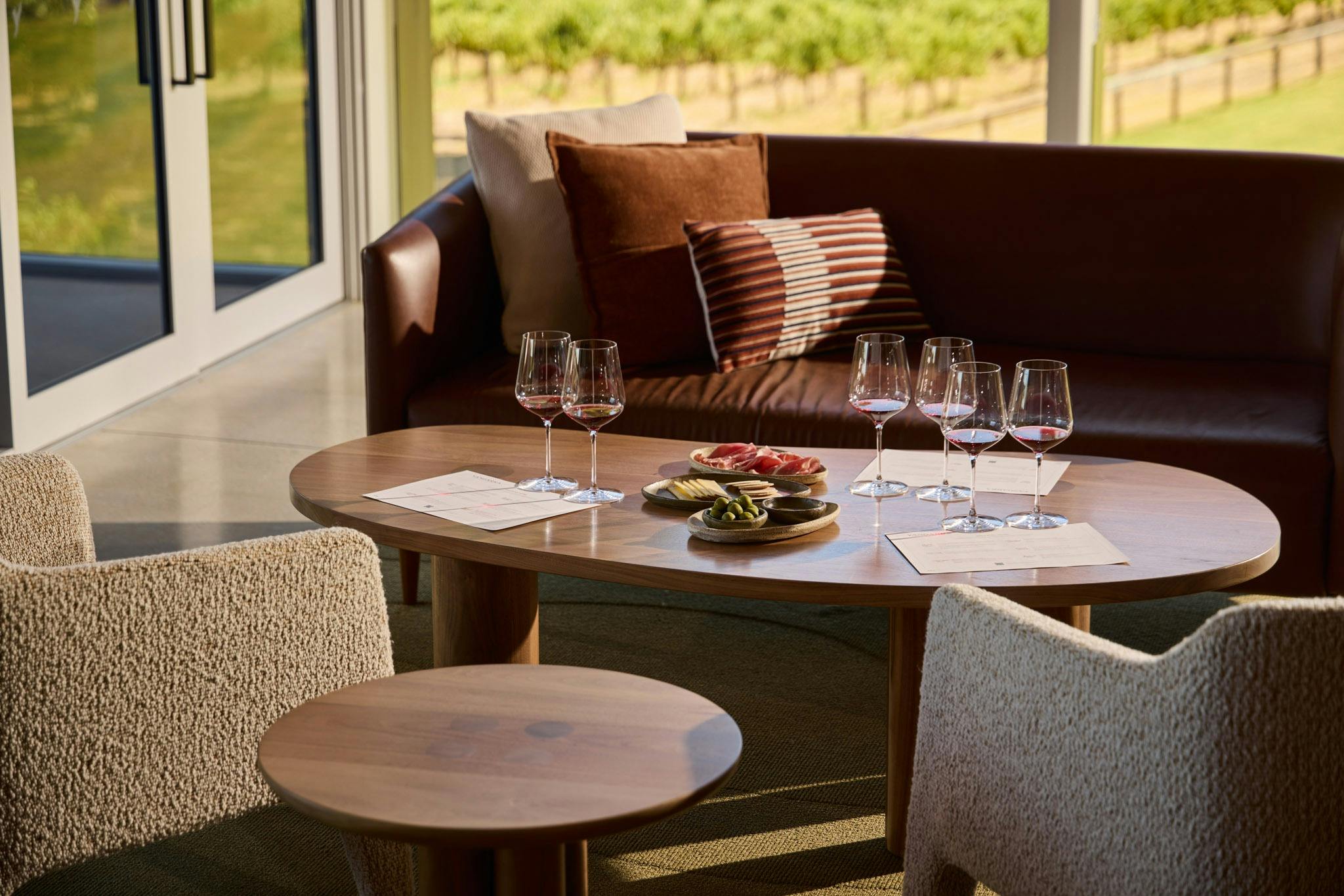 Grenche Tasting flight at Yangarra
