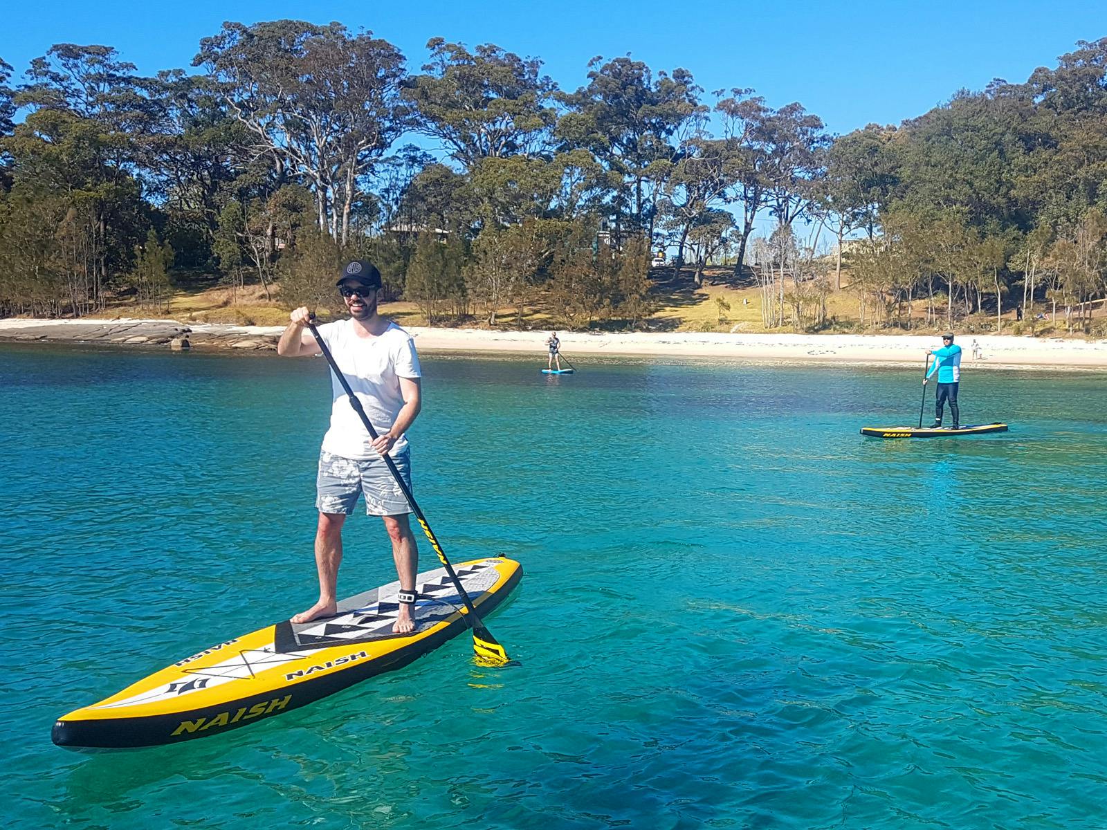 Sup hire directly off the beautiful Shark Net Beach