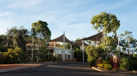Exterior of Sails in the Desert Hotel