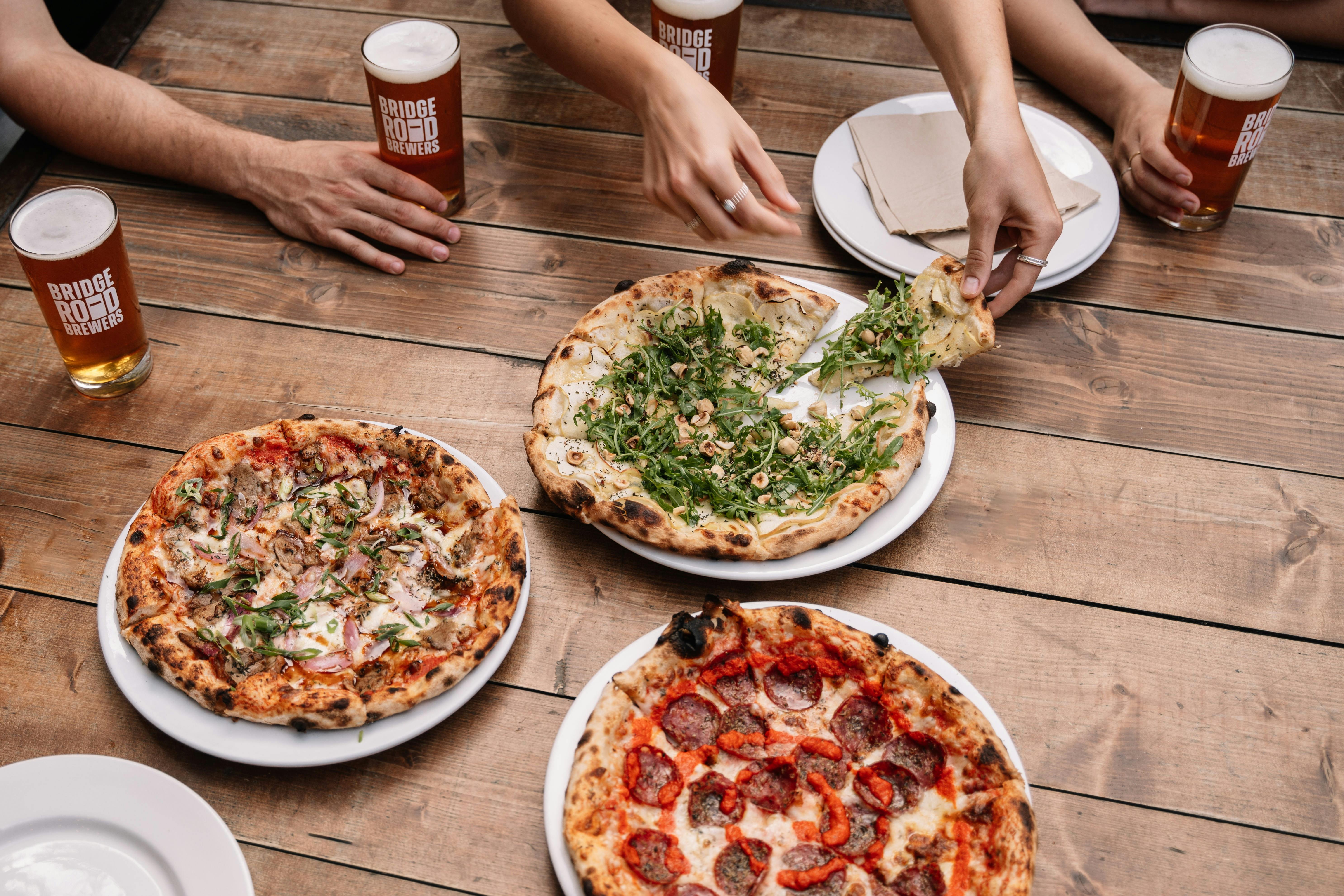 Pizza at Bridge Road Brewers