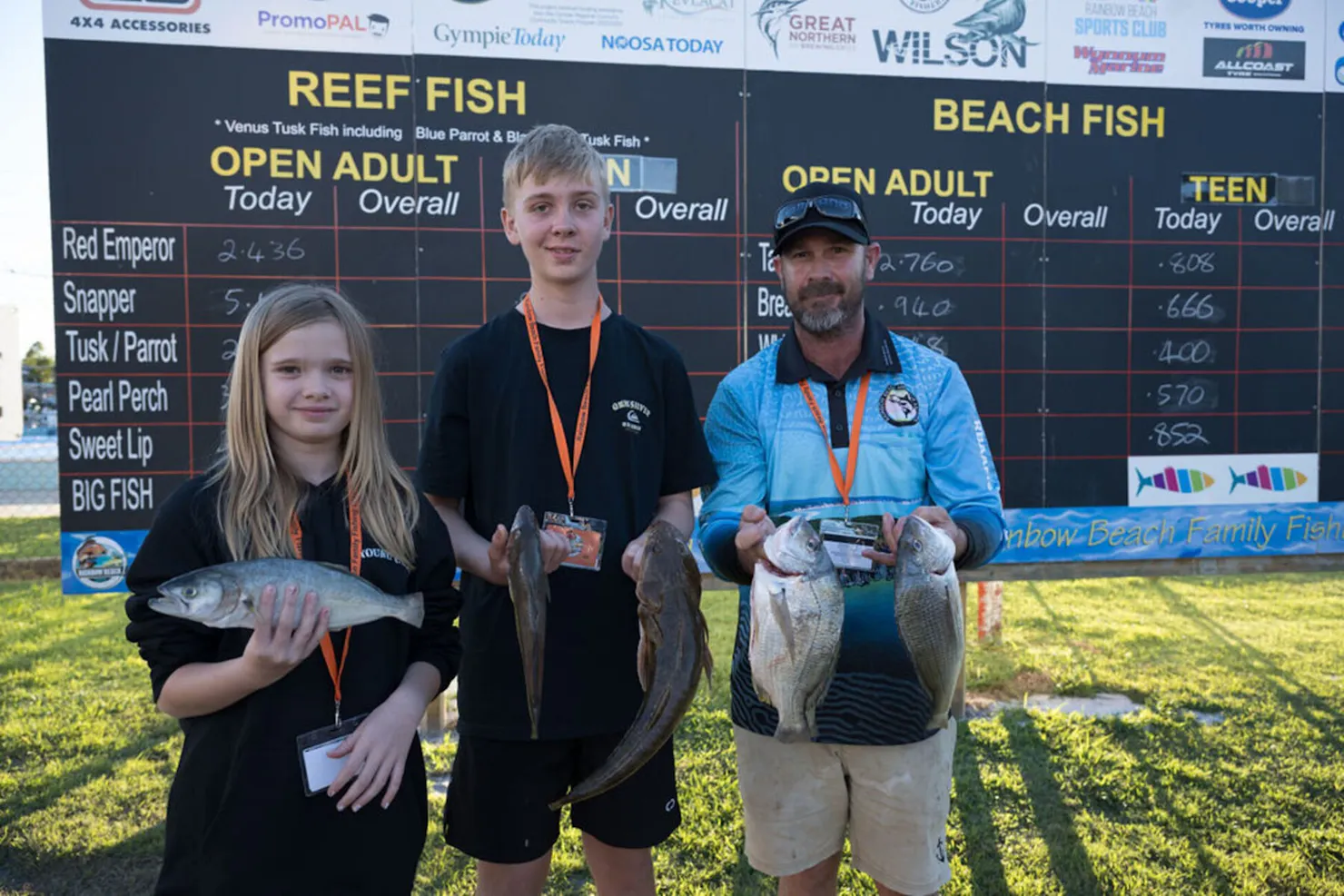 competitors, fishing, weigh-in