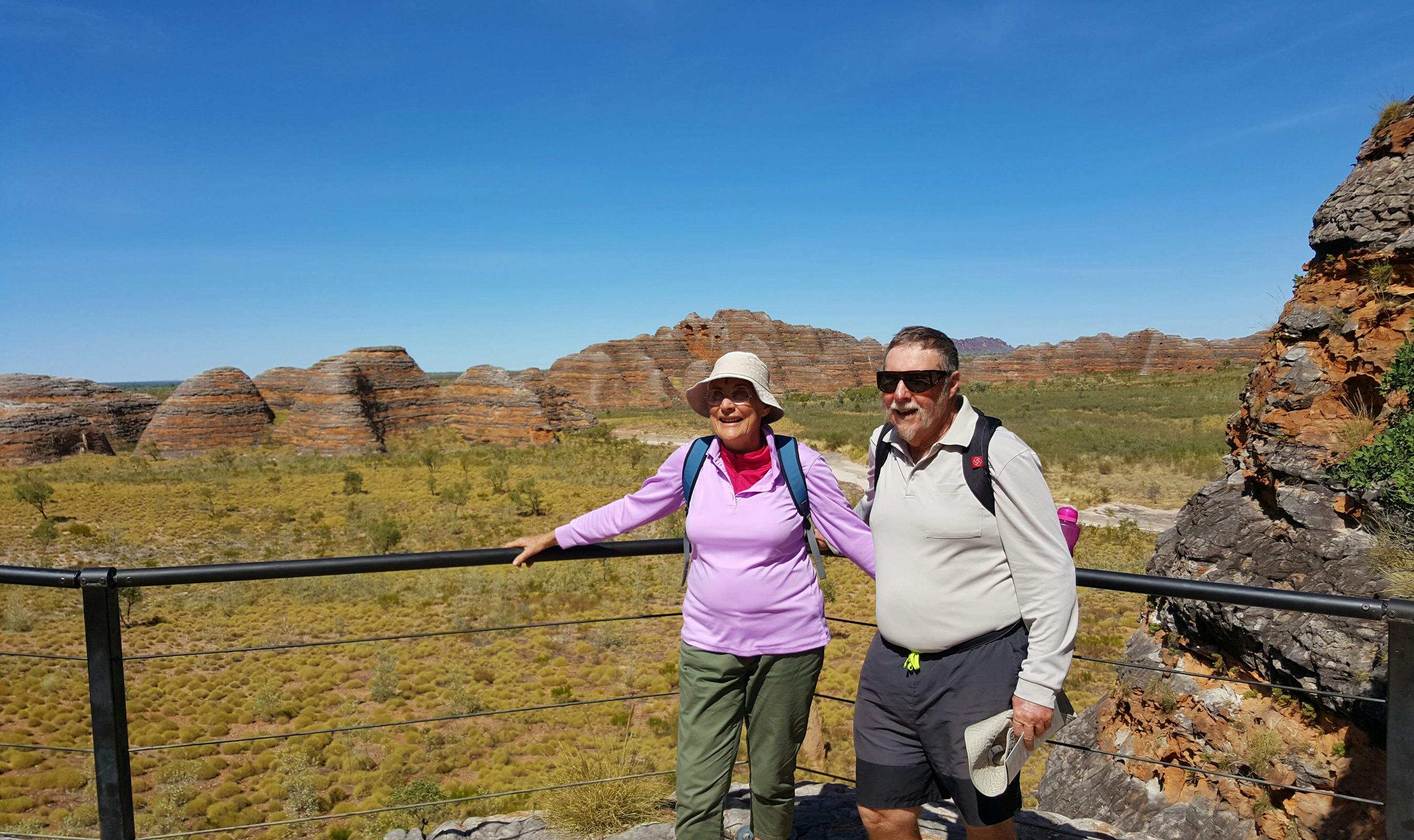 Views of the Bungle Bungle Range at the end of the Piccaninny Creek Walk.