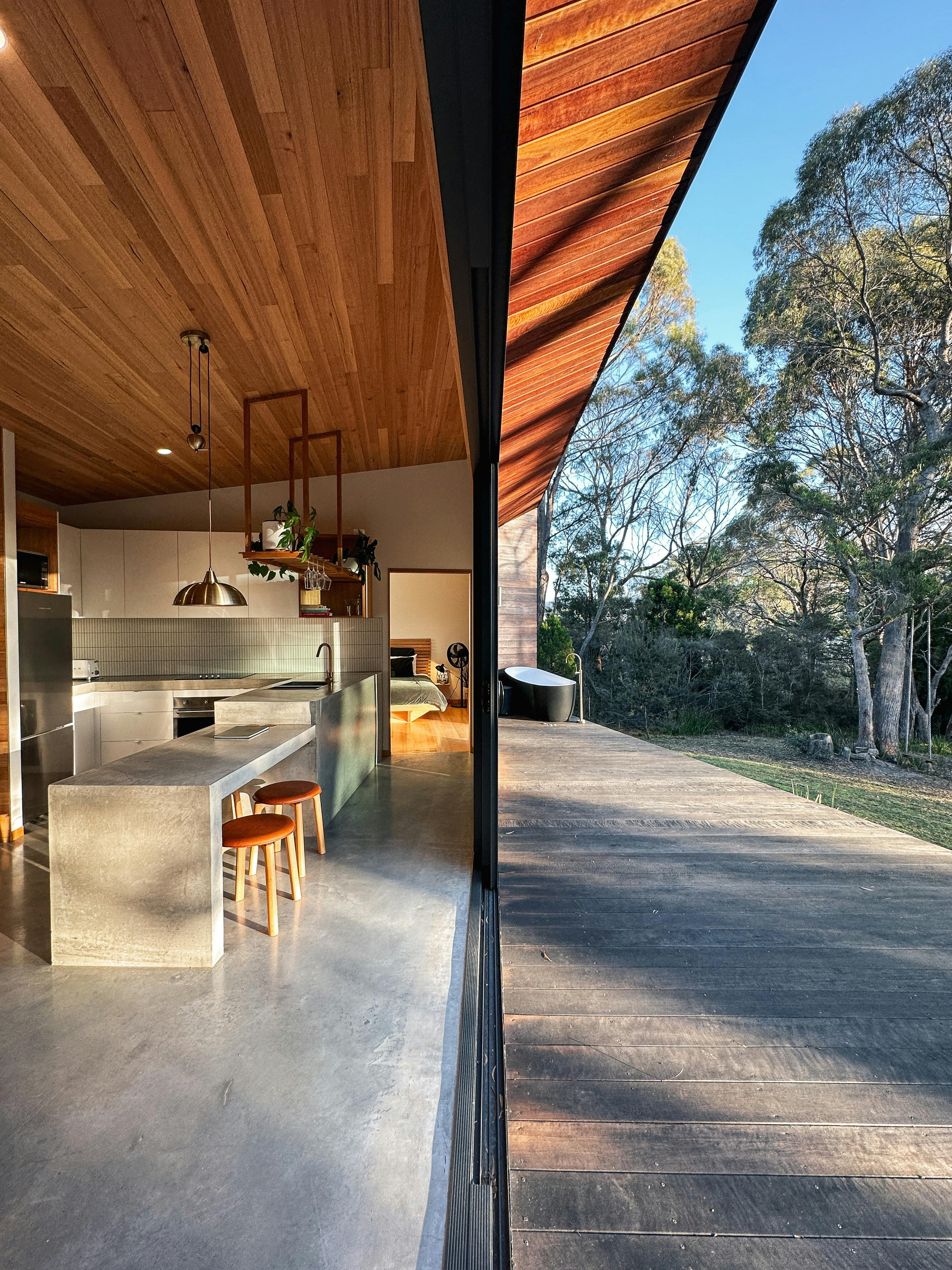 Kitchen & Deck, bringing the outside in.