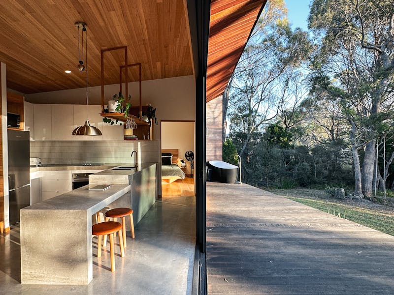 Kitchen & Deck, bringing the outside in.