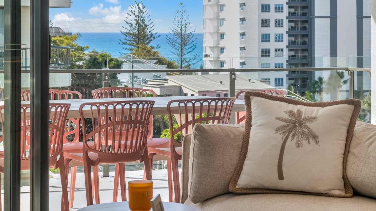 balcony with view