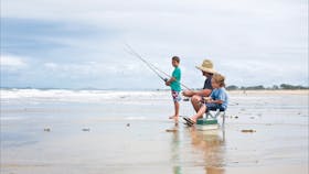 family fishing