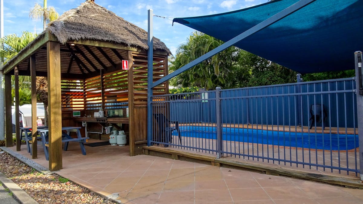Swimming Pool and Camp Kitchen