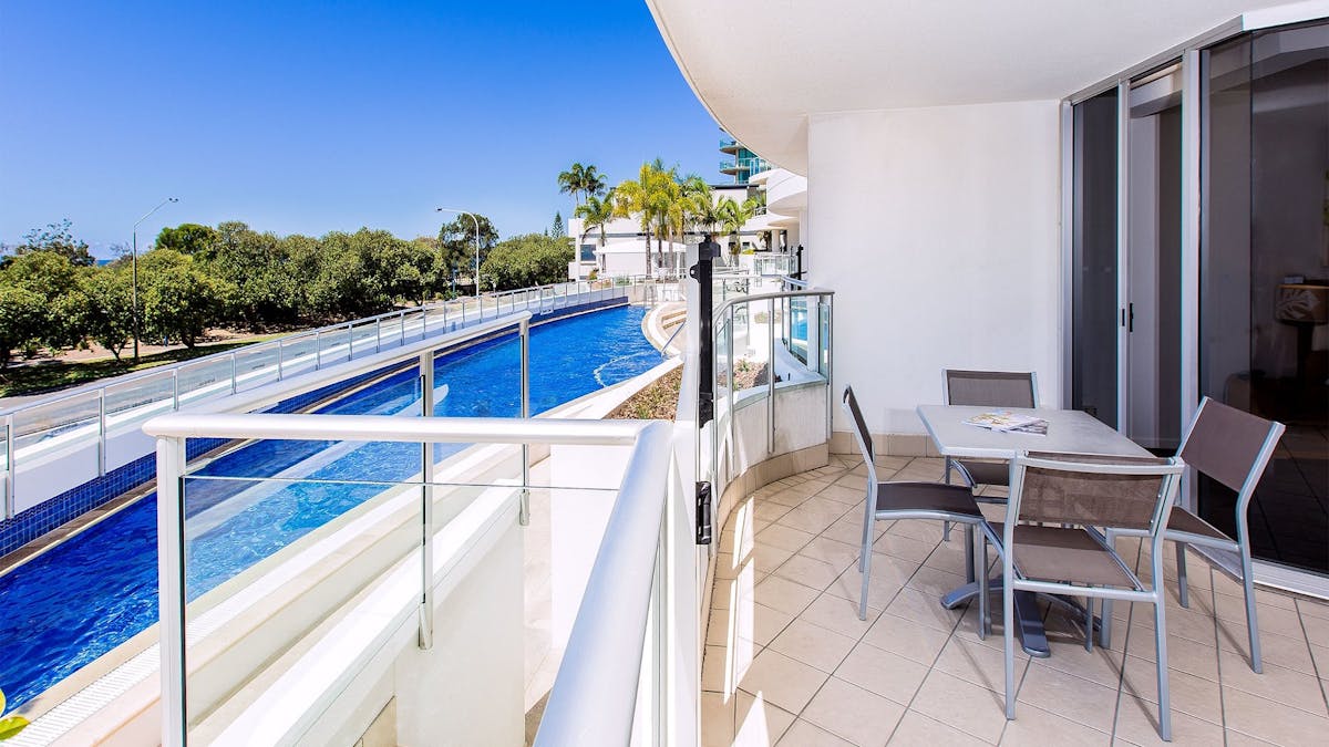 Pool view apartment