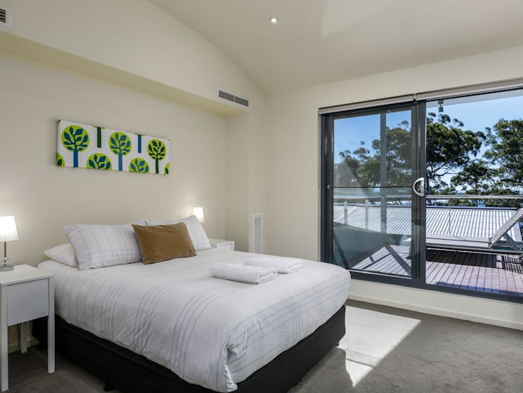 Master bedroom with ensuite and balcony