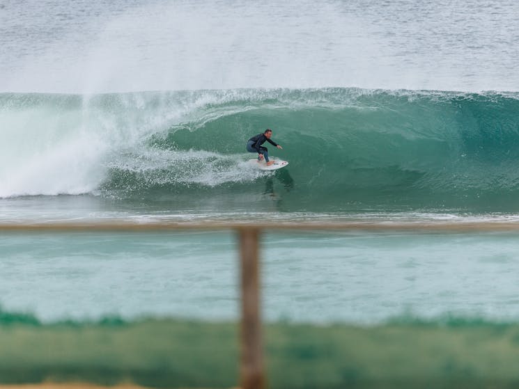 Narrabeen beach barrell