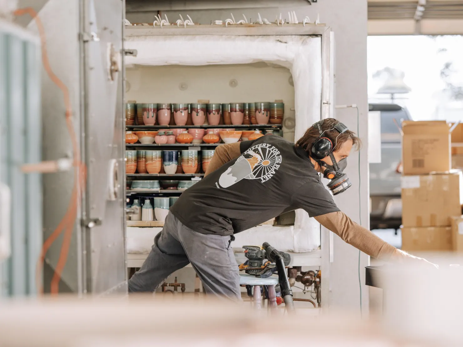 Taking pottery out of the Kiln