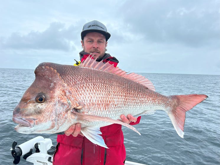 Kaine Clarke with a trophy sized Snapper from Coffs Harbour