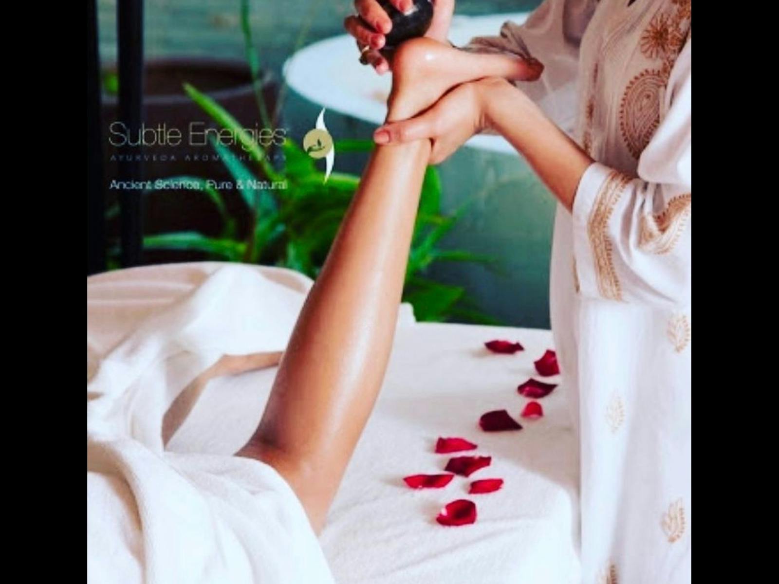 Enjoy an Ancient Indian leg and foot Massage for one blissful hour