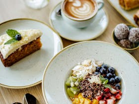 Barista-made coffee and macadamia inspired dishes