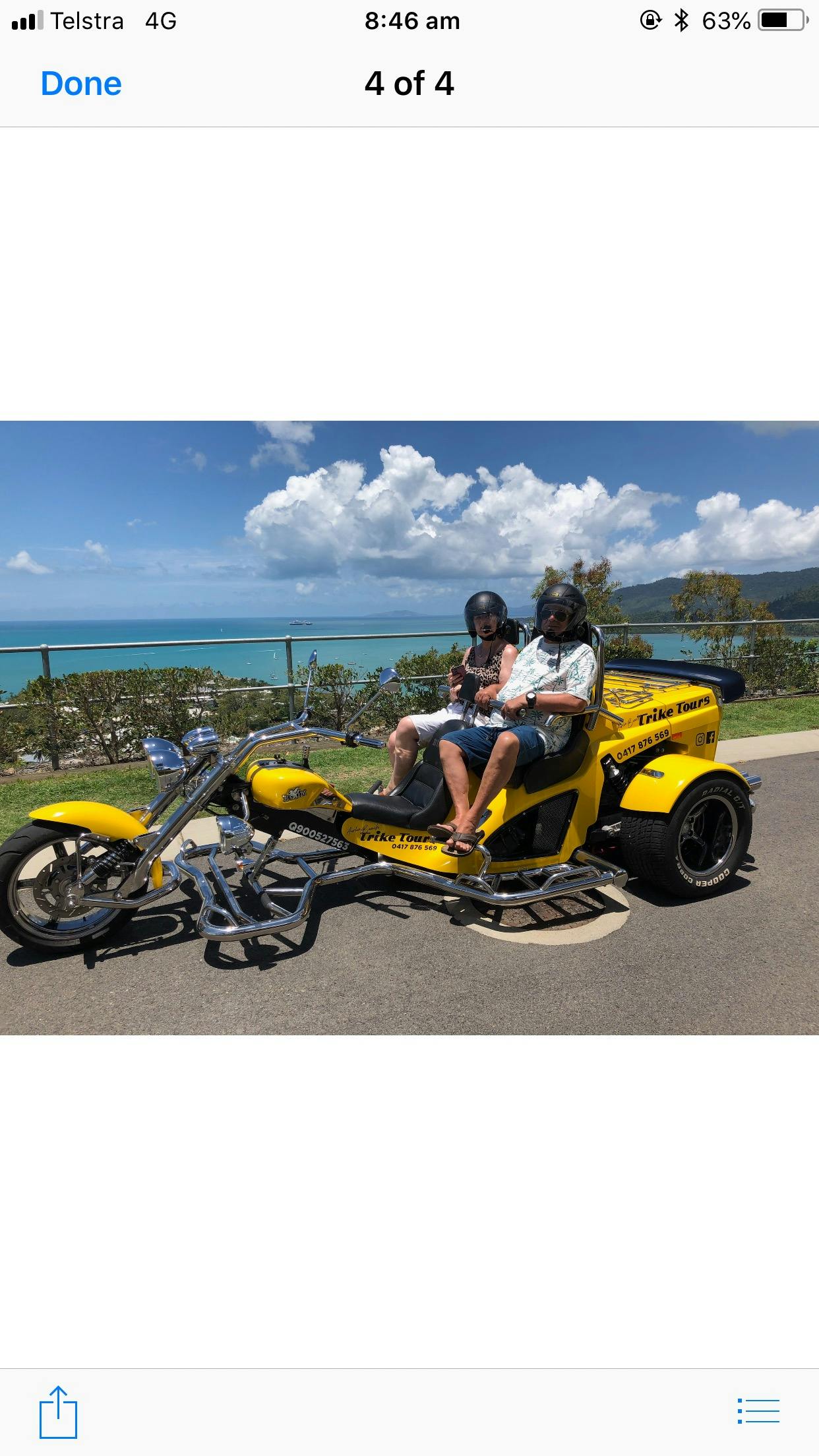 The driver can capture some great memorable pics of your Tour
