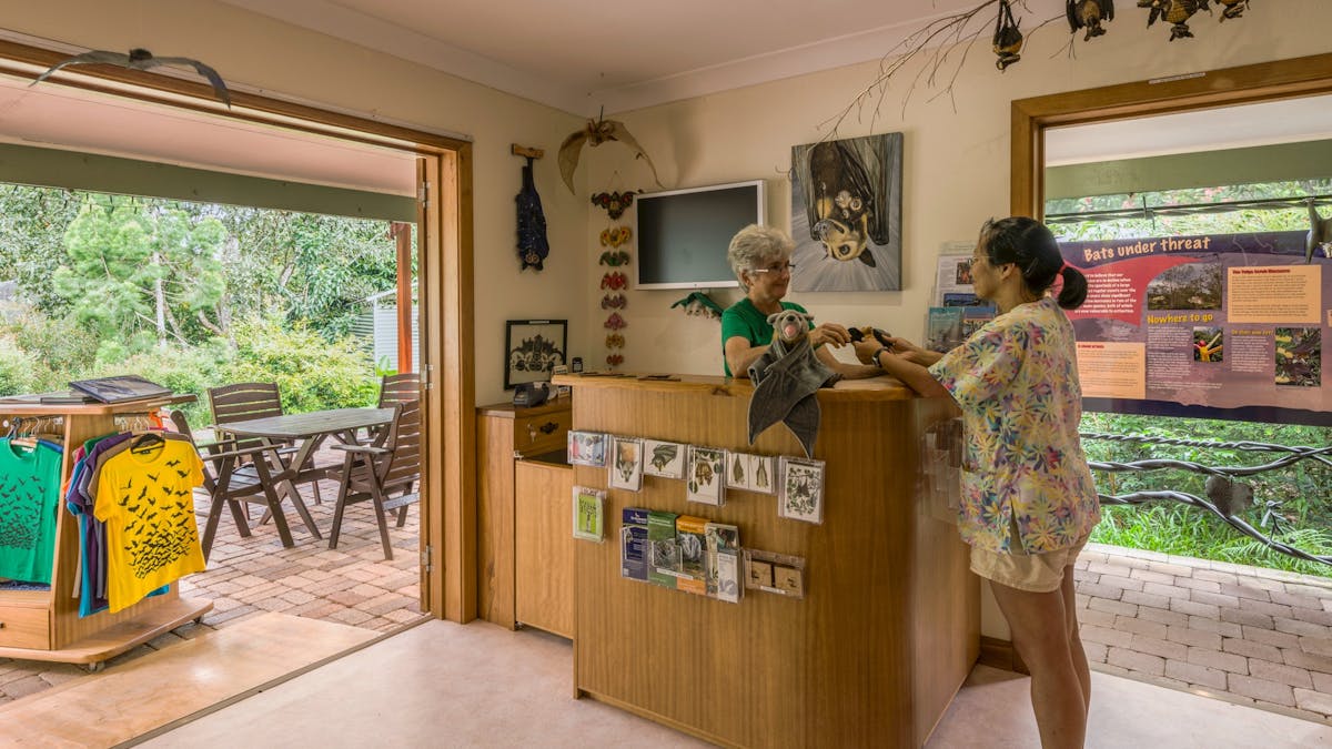 Inside visitor centre