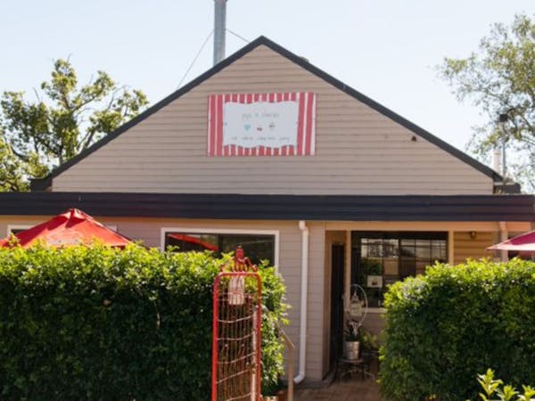Vintage cafe serving beautiful fresh homemade food.