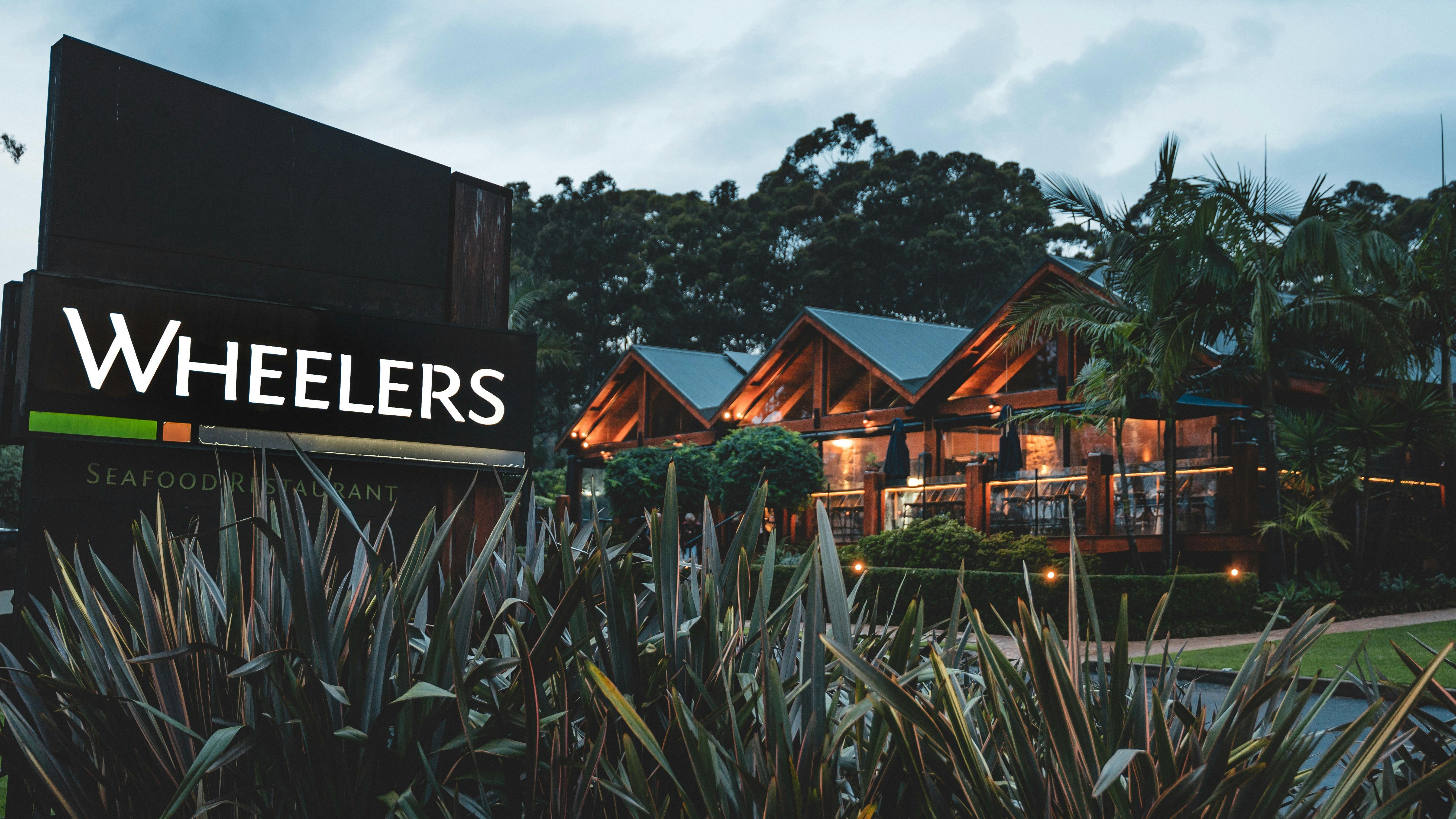 A lovely glow on the outer deck of Wheeler's by night