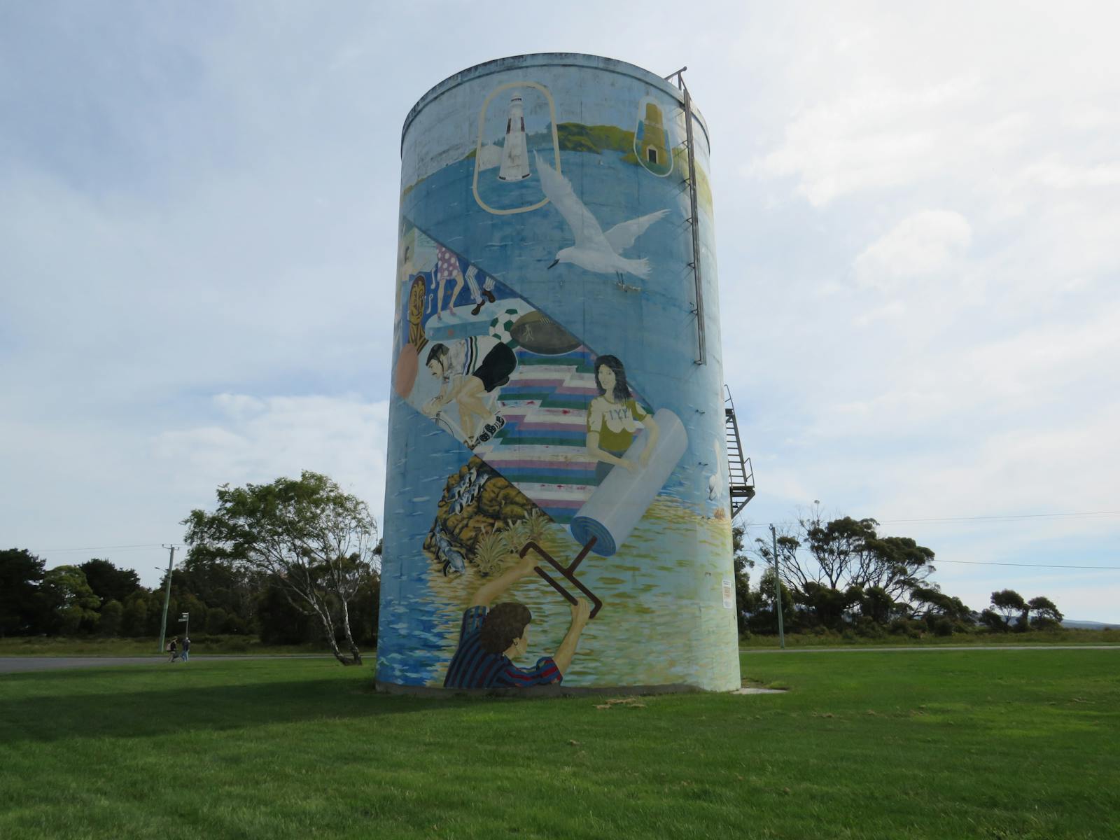 One view of the Water Tank Mural