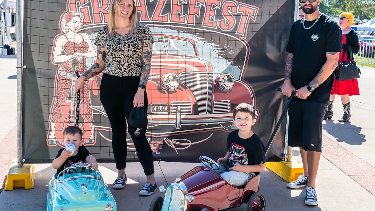 Family at GreazeFest