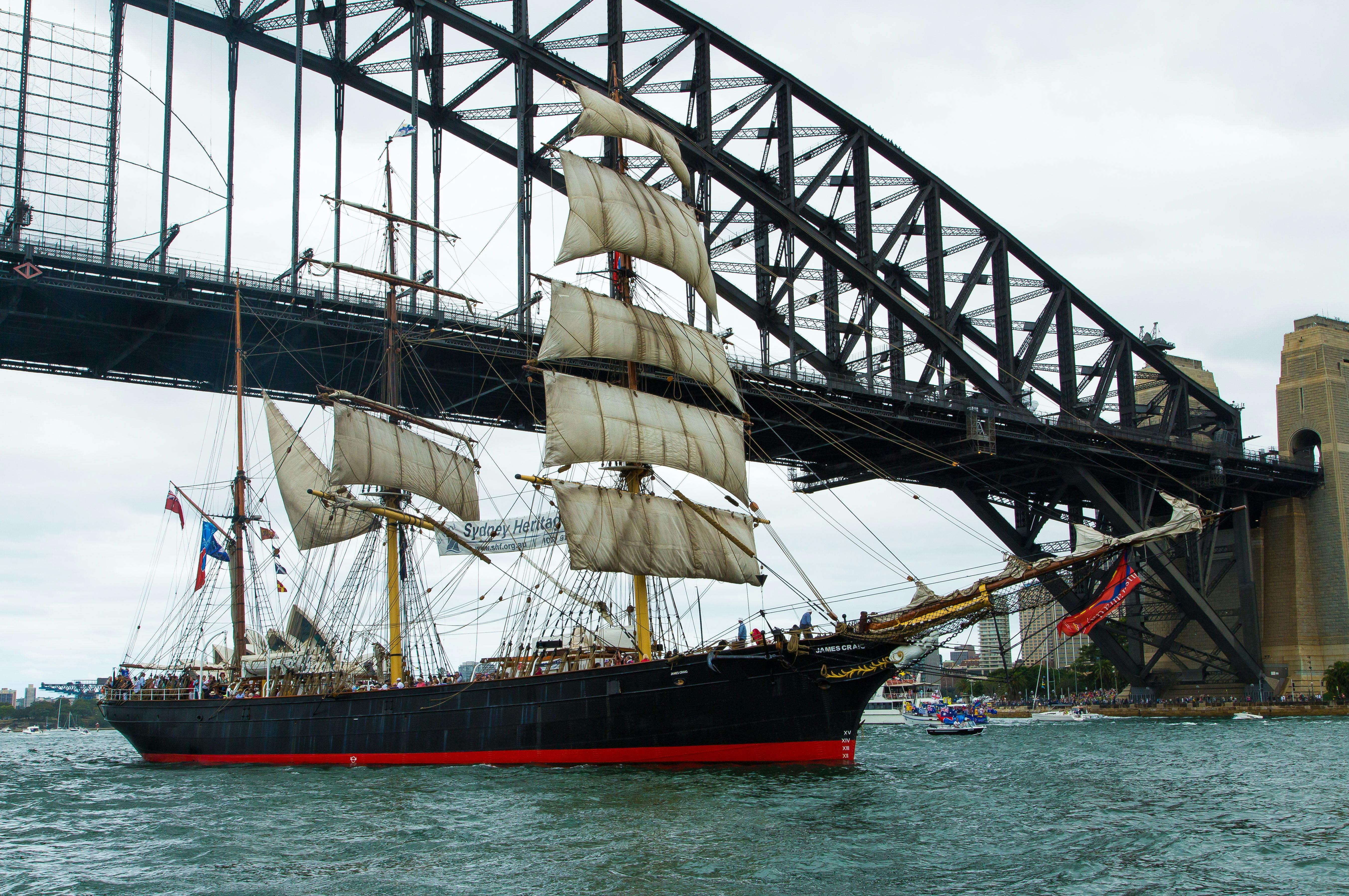 James Craig under Sydney Harbour Bridge