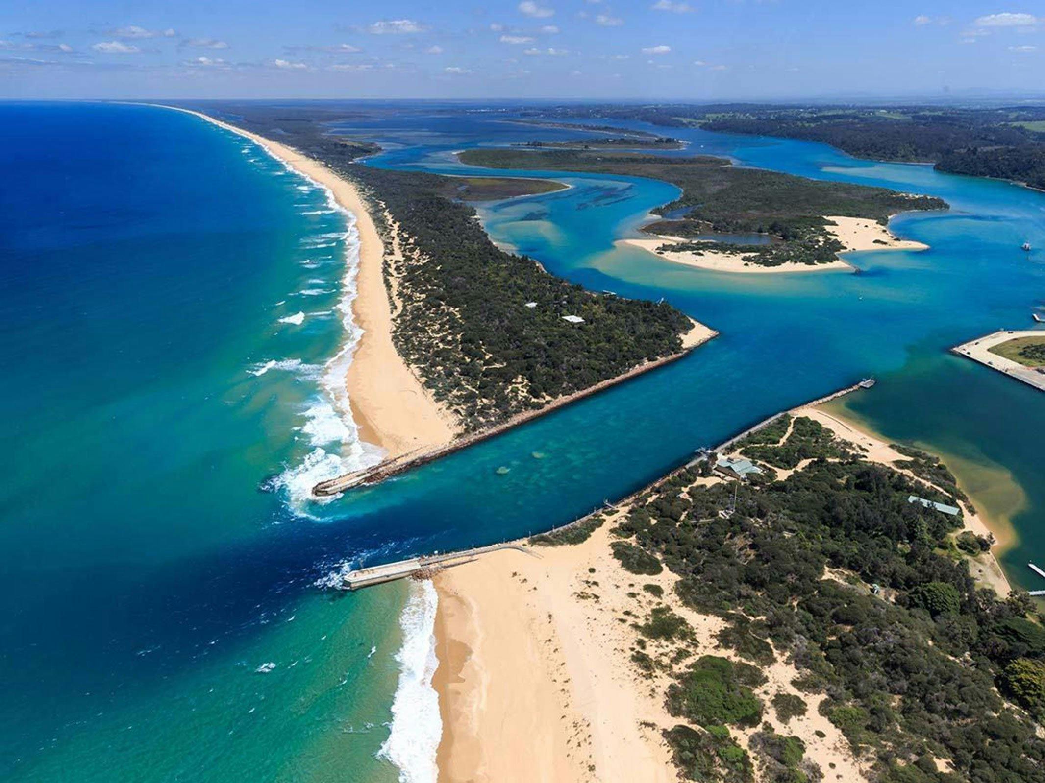 Lakes Entrance Aerial View